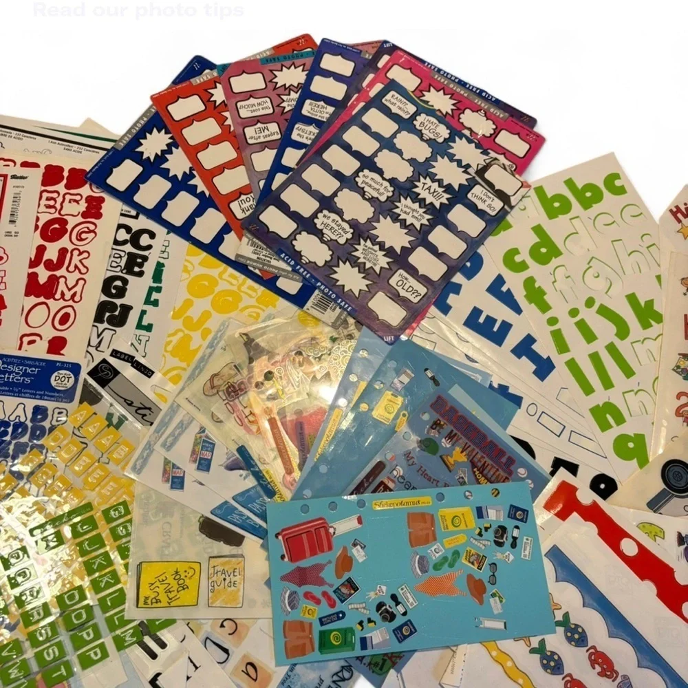 VTG Mix Lot of Scrapbooking Stickers Me & My Big Ideas Sue Dreamer Stickopotamus